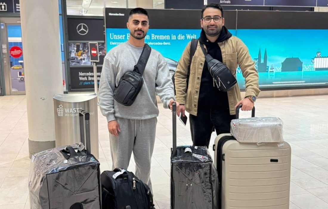 Ankunft Flughafen Hamed und Reza